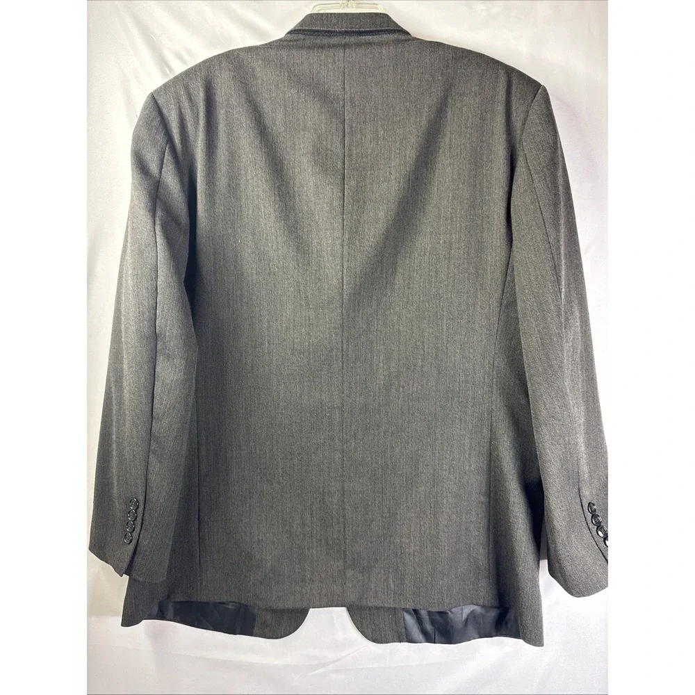 Men's 44R Jones New York 100% Wool Blazer Twill Golden Twist‎ Tailored EDCO